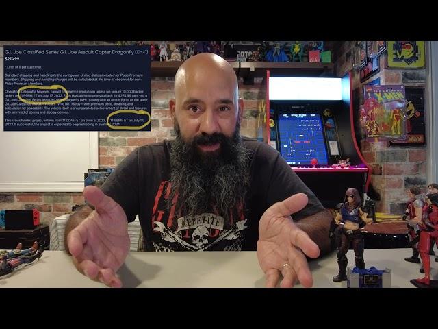 PSA for GI Joe Classified HasLab DRAGONFLY: Pulse App is BROKEN *LAST MINUTE BACKERS Please WATCH*