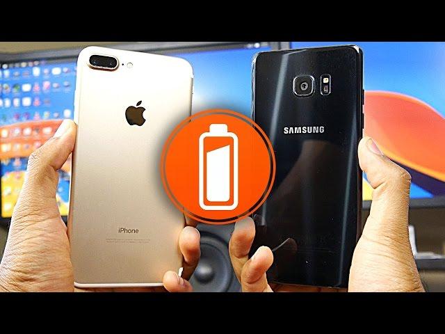 iPhone 7 Plus vs Samsung Note 7 - Battery Life Comparison