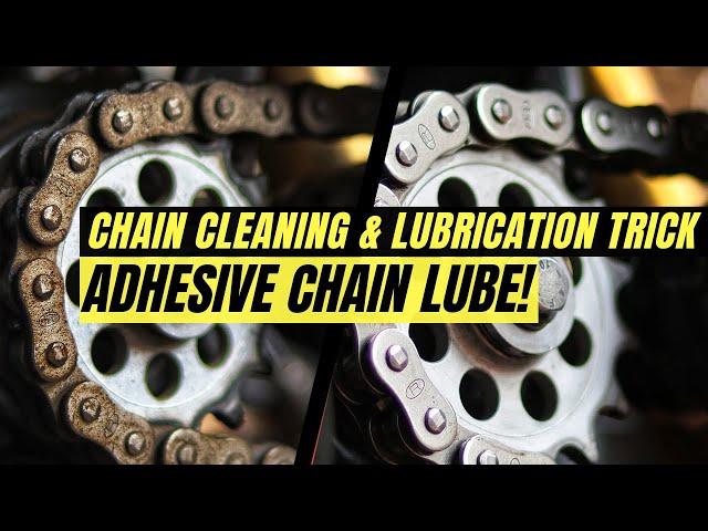 ADHESIVE CHAIN LUBE! TRICKS & STEPS TO SUPER CLEAN & LUBRICATE MOTORCYCLE CHAIN & SPROCKET BMW G310R