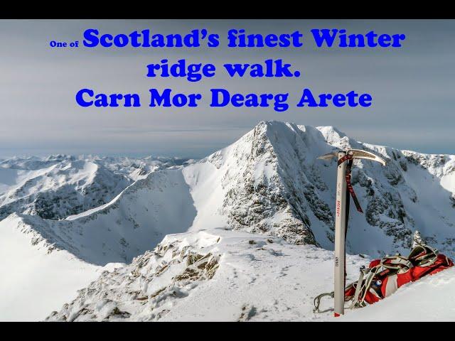 one of Scotland's finest Winter ridge walk. Carn Mor Dearg