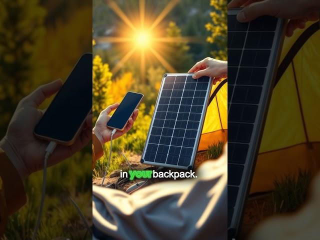 Discover the Magic of Camping with Power: Foldable Solar Panels! #camping #solarpower #outdoors