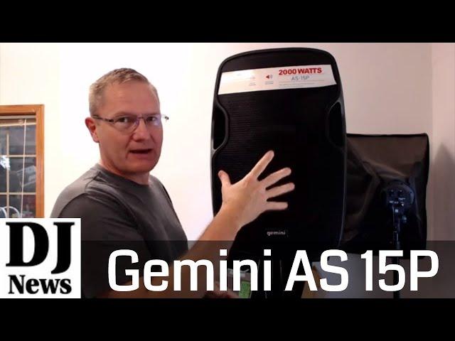 #GeminiSound AS 15P 2000 Watt DJ Powered 15" Speaker Sound Demo and Review | Disc Jockey News