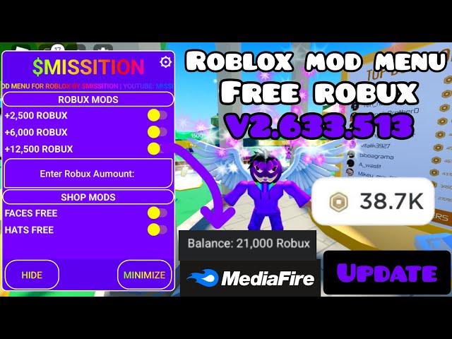 New Roblox Mod Menu V2.633.513 | Robux Mods | Gode Mode | Player Mods | 2024 Mods