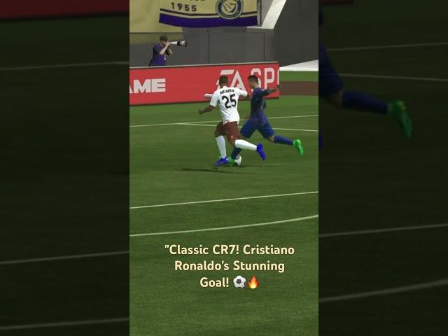 "Classic CR7! Cristiano Ronaldo's Stunning Goal!  #GOAT #CR7 #FootballMagic#fc24