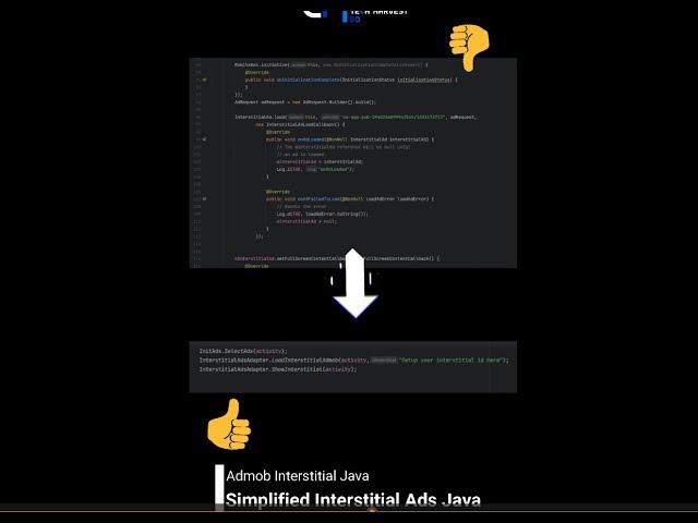 Android AdMob Tutorial 2024  - Use simple 2 code  show  Admob Intertitial Ads