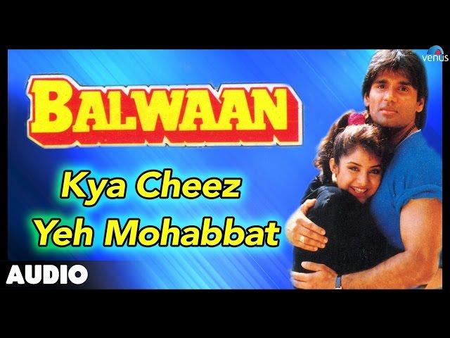 Balwaan : Kya Cheez Yeh Mohabbat Full Audio Song | Sunil Shetty, Divya Bharti |