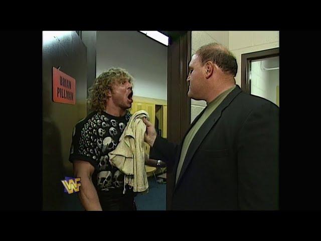 Brian Pillman Ordered to Wrestle in Dress until he Wins a Match! (feat Sgt Slaughter) 1997 (WWF)