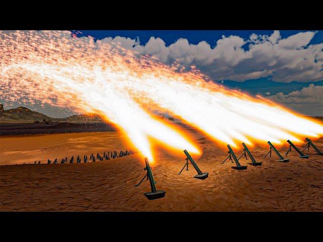 10 Super Mortars vs 1.000.000 Zombies - Ultimate Epic Battle Simulator 2