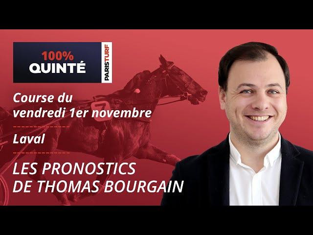 Pronostics Quinté PMU - 100% Quinté du Vendredi 1er novembre à Laval