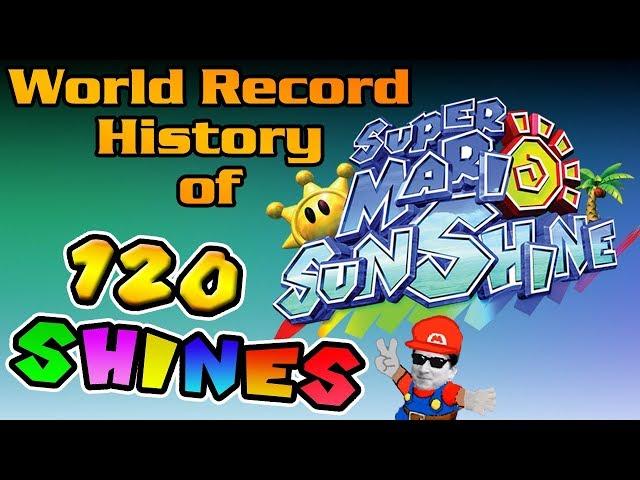 The World Record History of Super Mario Sunshine 100% (120 Shines)