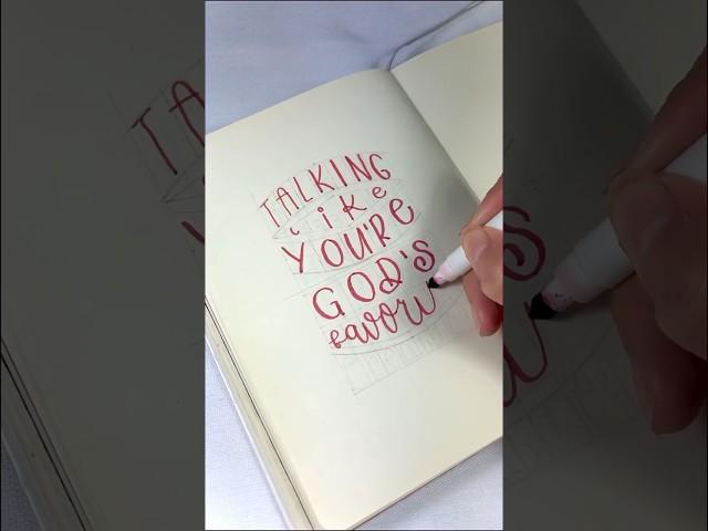 Lettering // Girl like me - Dove Cameron lyrics #lettering #lyrics #calligraphy #shorts