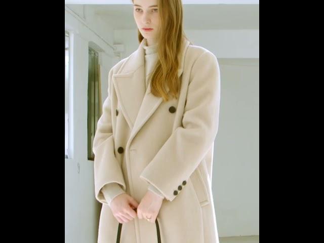 LOEUVRE 22WINTER "GET SOMETHING BACK" - Cashmere double Coat