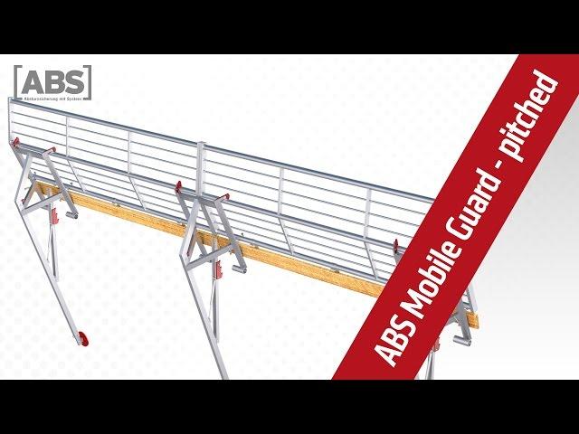 Product-video Pitched roof guardrail ABS Mobile Guard - pitched