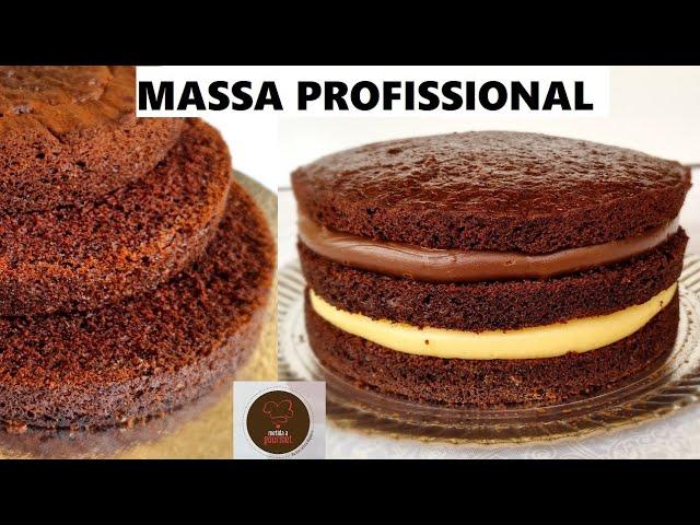 MASSA DE CHOCOLATE profissional para bolo de aniversário | fofinha, úmida e estruturada