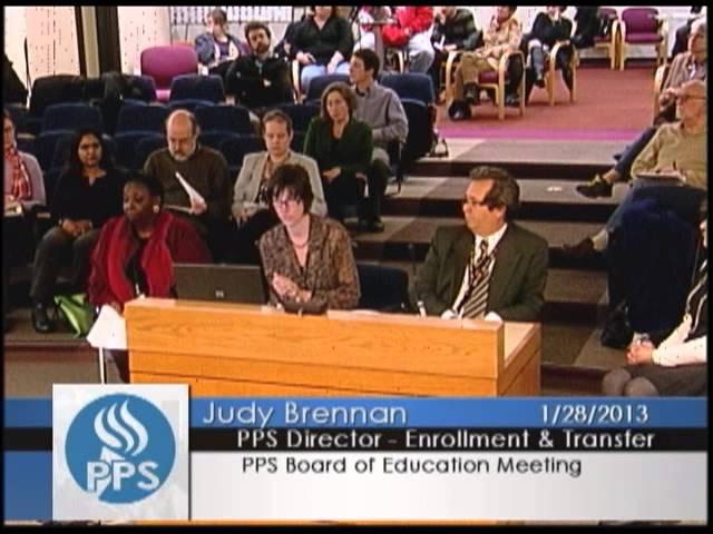 PPS Board of Education, 1/28/13 Regular Meeting