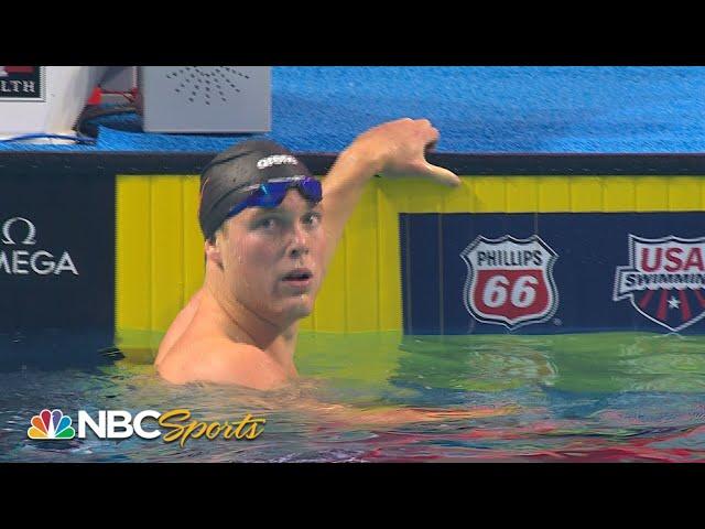 Longhorn Luke Hobson grabs the gold during the 200m freestyle at US Nationals | NBC Sports