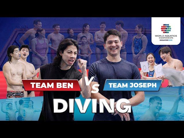 #Diving Challenge: Team Joseph vs Team Ben  | World Aquatics Championships Singapore -  2025