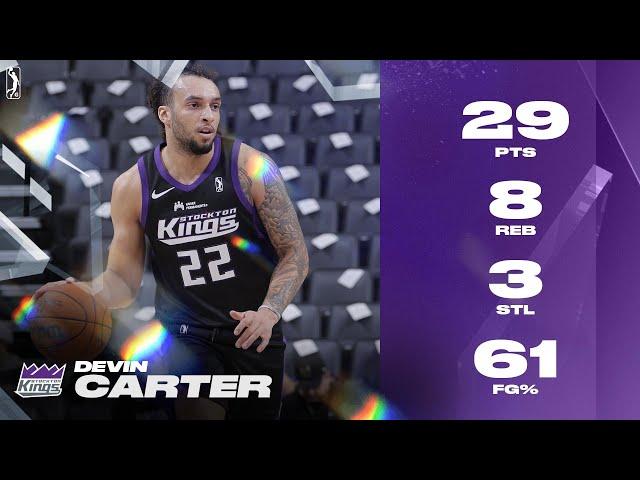 Devin Carter Erupts For 29 PTS On 61% FG In Stockton Kings Debut