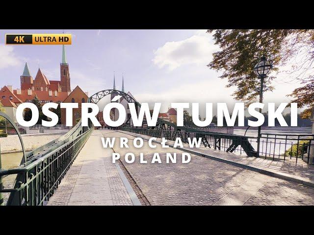 [4K] walk with me Ostrów Tumski, Wrocław - Walking Tour ️ | Poland 