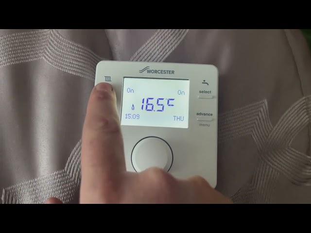 HOW TO USE the Worcester comfort rf2 thermostat @newboilerblackpool