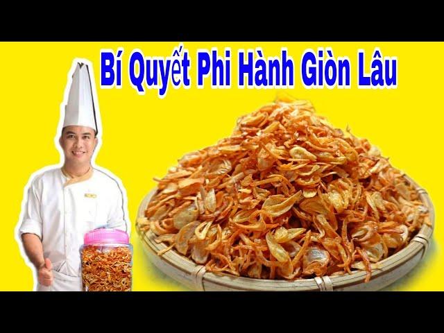 Bí Quyết Phi Hành Giòn Lâu Không Cần Phơi Nắng - Mẹo Bảo Quản Hành Phi Lâu Hư