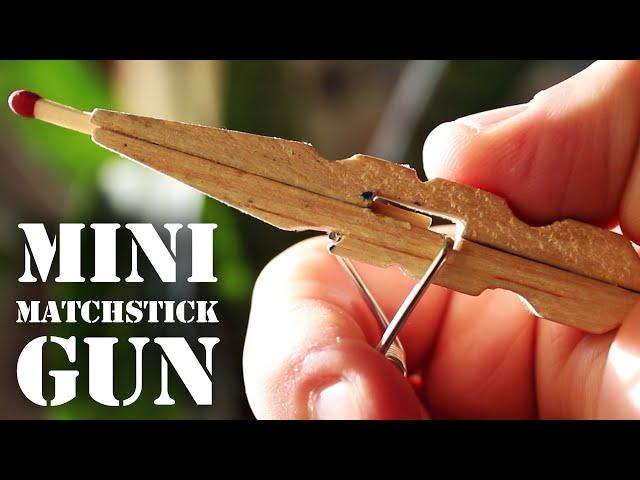 Mini Matchstick Gun - The Clothespin Pocket Pistol