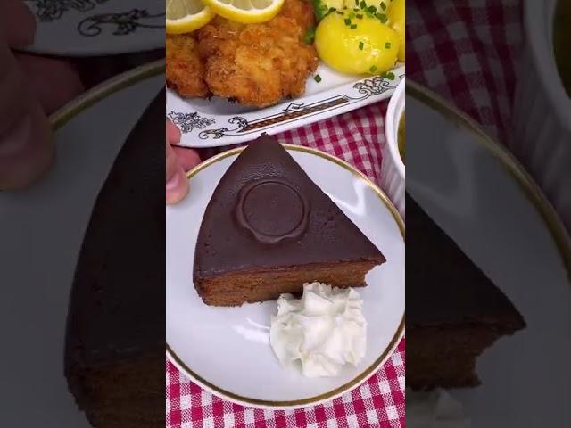 Little lunch for you,honey️from AUSTRIAWiener schnitzel and Sachertorte|Grandma's food|