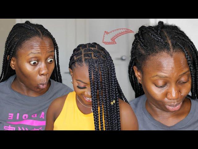 NO Re-braiding! Refresh OLD Knotless Box braids to look NEW Again