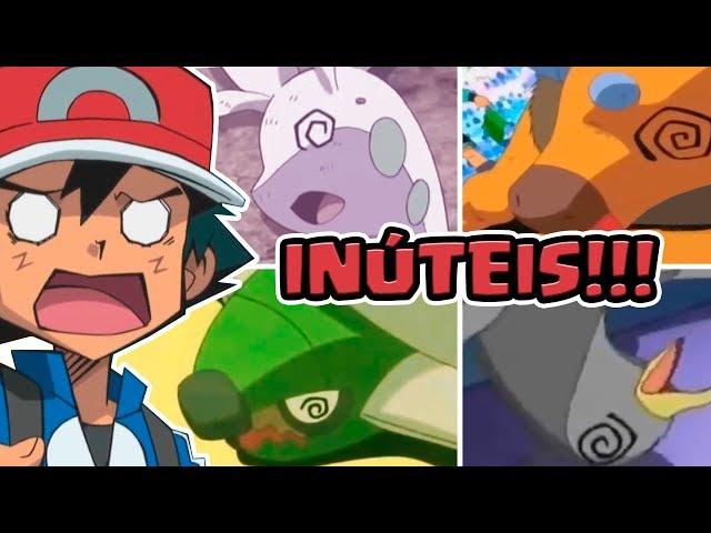 10 POKÉMON INÚTEIS DO ASH!!