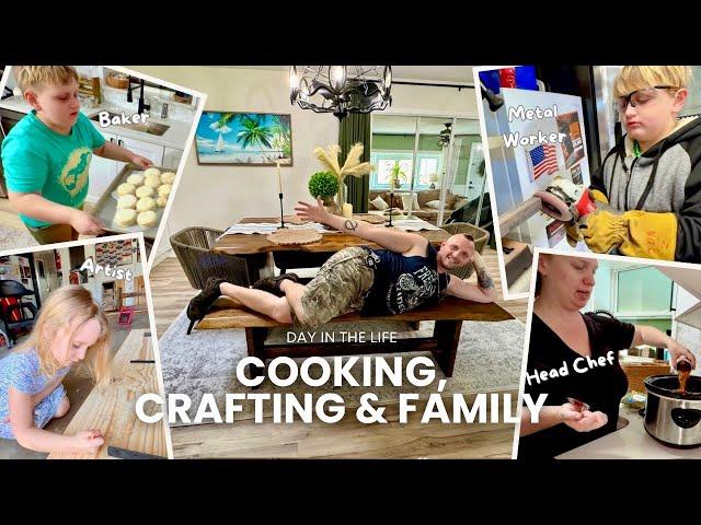 Cooking, Crafting, and Family: A Day in the Life of Our DIY Crew!