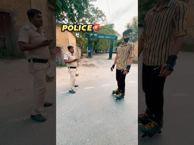 Arrest Police Stunt fail️||#skating #stunt #fail #skatingadda #trending #shorts #policerecation