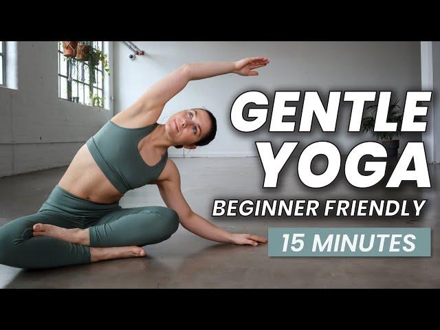 15 Min Gentle Yoga Flow Full Body Stretch to Release Tension