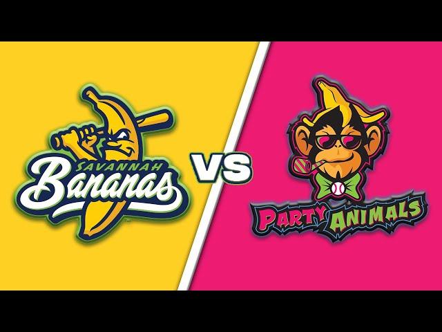 Party Animals Blast Home Runs! - Savannah Bananas vs Party Animals in Savannah, GA