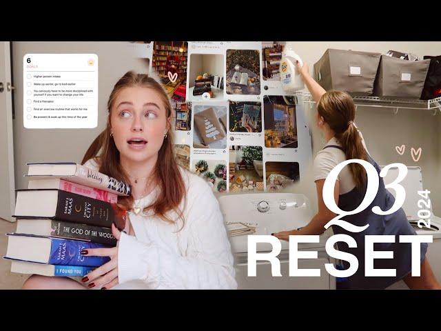 Q3 2024 RESET  books I read, tidying up, making new goals & prepping for the end of the year