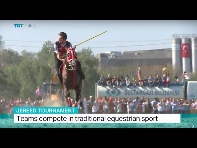 Jereed Tournament: Teams compete in traditional equestrian sport