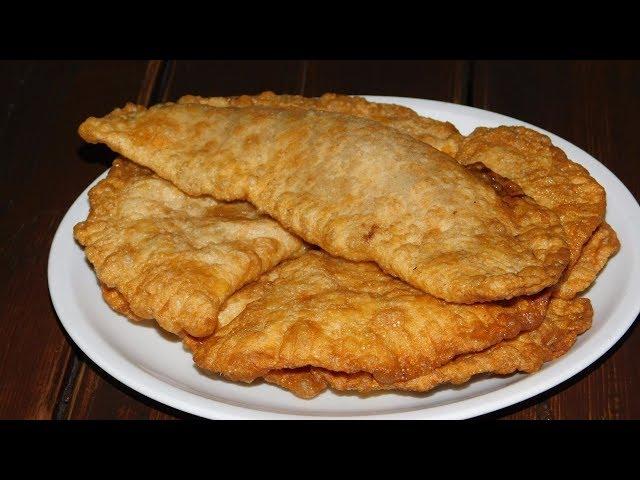 Очень сочные хрустящие чебуреки с рубленной говядиной и бараниной