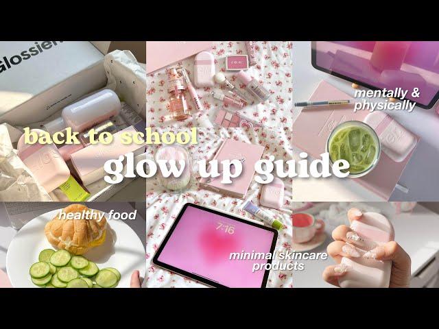 🩰how to glow up for school during summer Pinterest girl back to school glow up guide