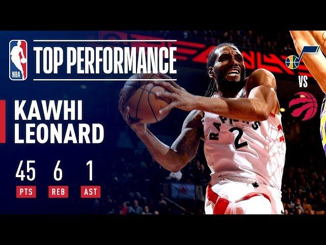 Kawhi Leonard Drops CAREER-HIGH 45 Points | January 1, 2019