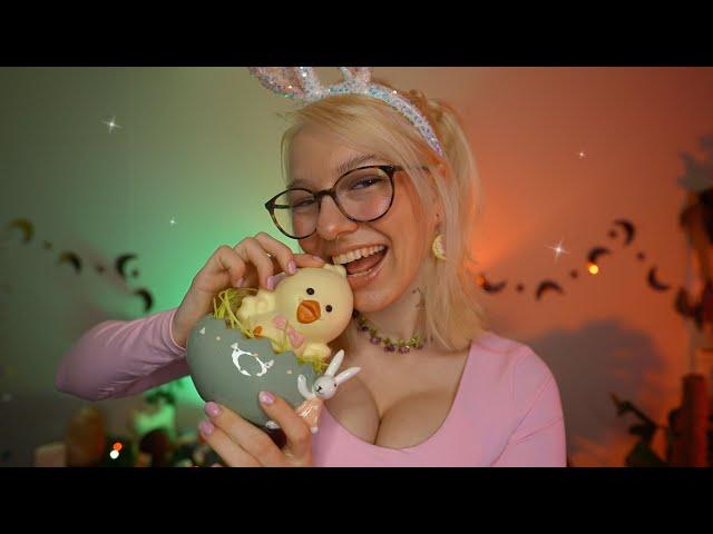 ASMR Eating Chocolate Chicken ˖ & Bunny  PERSONAL ATTENTION
