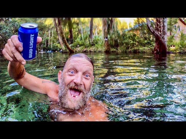 Bud Light Cave Diving with Cracker Bob (Florida Man)