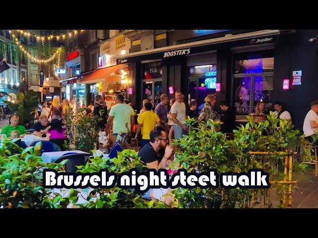 Brussels nightlife in weekend