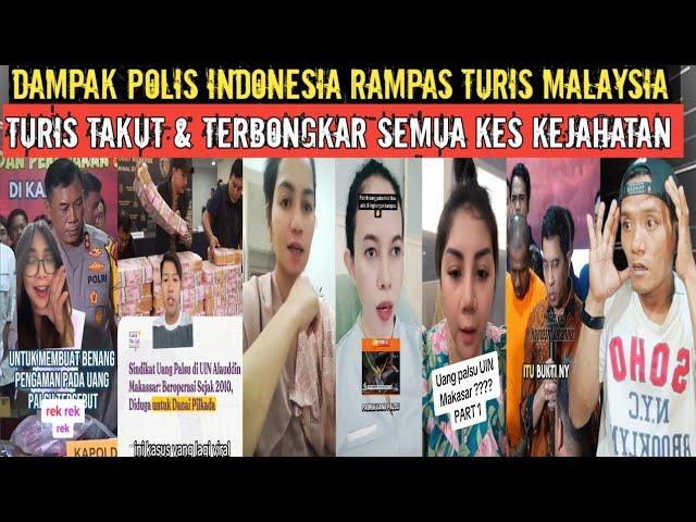 turis Malaysia takut ke Indonesia karena kes polis rampas & semua kejahatan terbongkar