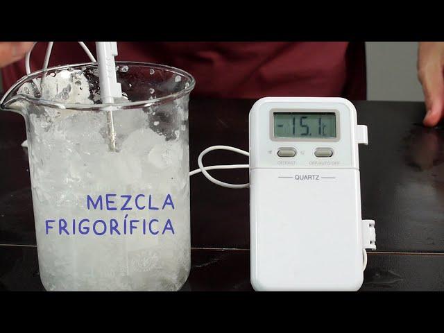 Frigorific Mixture. Cold with Ice and Salt.