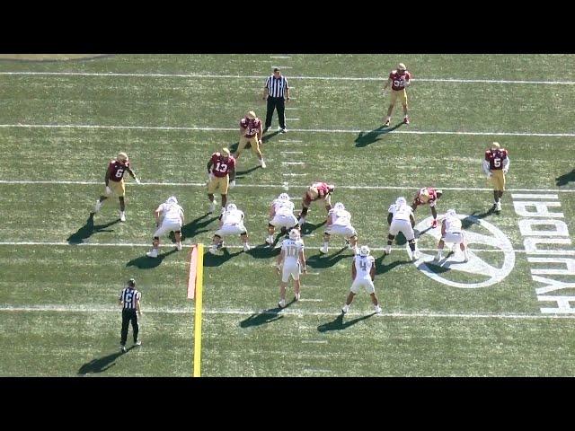 Jeff Hafley Boston College flush stunt