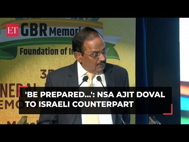 NSA Ajit Doval’s critical national security lesson to Israeli Counterpart: 'You should be prepared…'