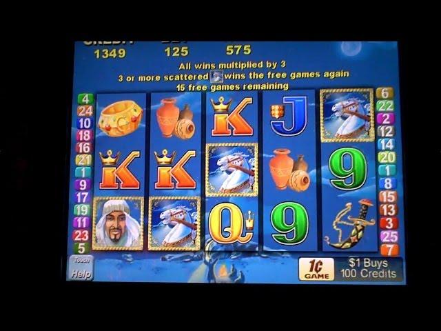 ARABIAN KNIGHTS Slot Machine Bonus at Borgata