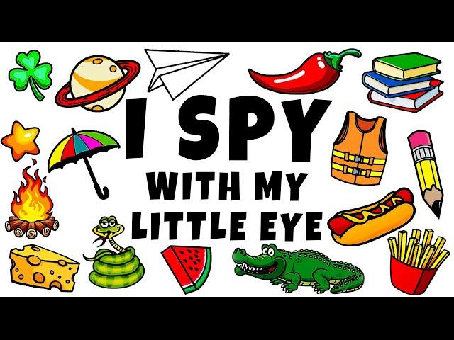 I Spy with my little eye... Listen to the letter and find the object. (Word Game for Kids)