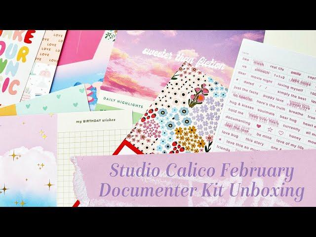 Studio Calico February Documenter Kit Unboxing
