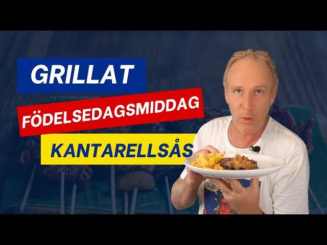 Ryggbiff med kantarellsås | Födelsedagsmiddagen