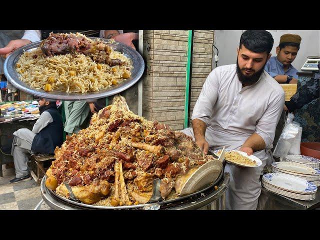 EXTREME PAKISTANI STREET FOOD | ULTIMATE 4 FAMOUS PESHAWARI CHAWAL - STREET FOOD IN PESHAWAR